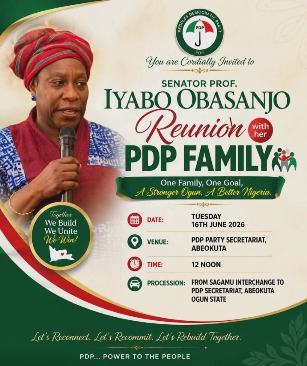 Iyabo Obasanjo Rejoins PDP, Holds Joint Rally With Adebutu Ahead of 2027 Polls