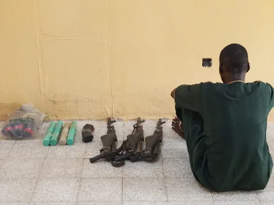 DSS Operatives Arrest Suspected Gun Courier in Kano