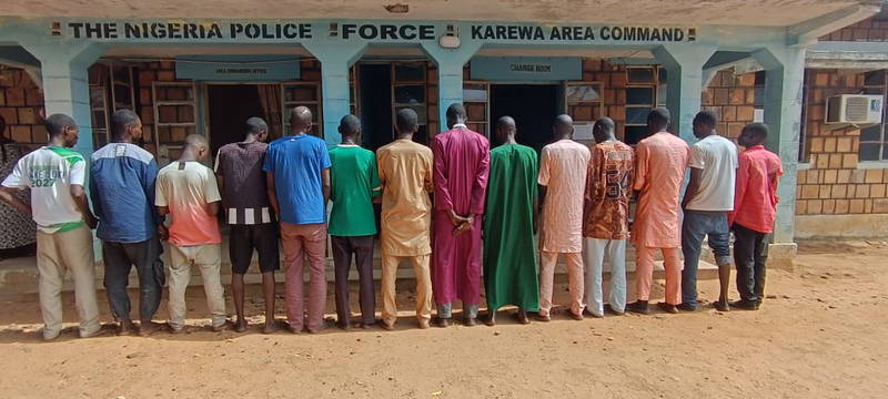 Adamawa Police Arrest 57 Suspects in Crackdown on Shilla Gang Activities