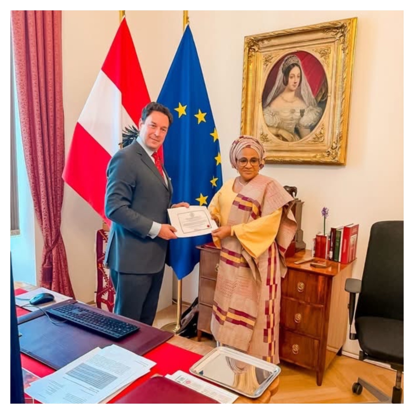 Ajimobi Begins Official Duties as Nigeria’s Ambassador to Austria