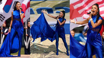 Nicole Scherzinger Stuns in Custom Gaurav Gupta at World Cup Final