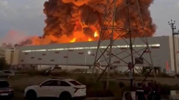 Ukrainian Drone Strike Ignites Fire at Wildberries Fulfillment Center in Russia's Voronezh Region