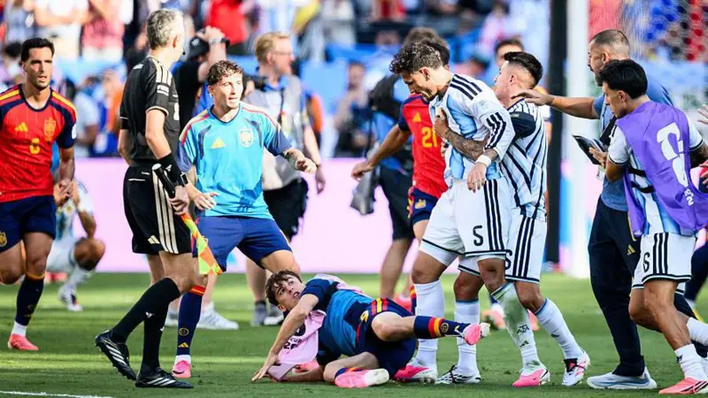 FIFA Probes Argentina Players Over Post-Final Clash With Spain