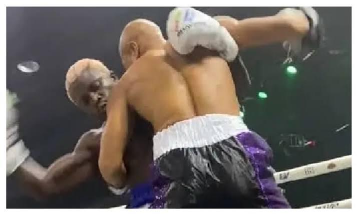 Okocha Defeats Portable After Singer Walks Out of Celebrity Boxing Rematch