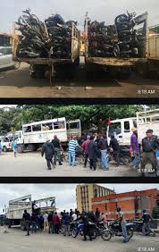Taskforce Impounds 66 Motorcycles on Lagos Island