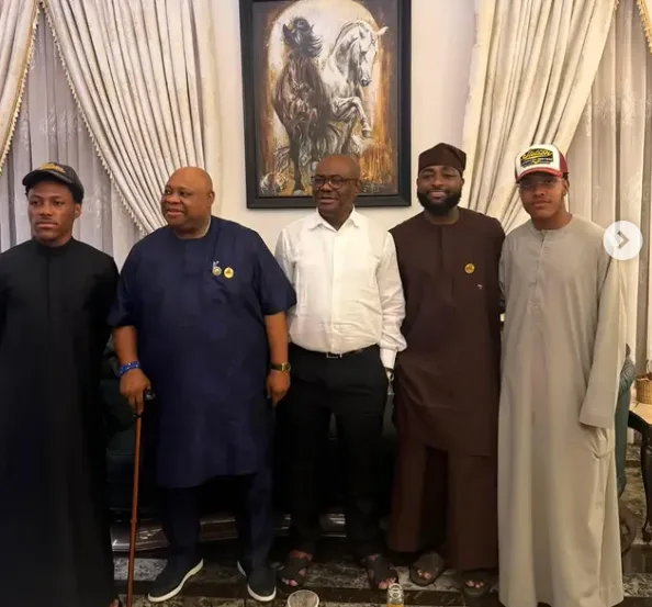 ‘I Won, Beat You Guys’ — Davido Tells Wike in Playful Exchange