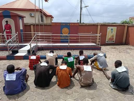 Amotekun Arrests 10 Suspected Criminals in Ondo