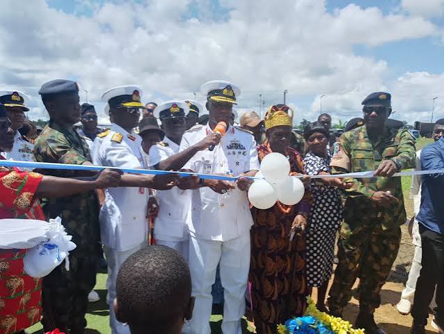 Navy Renovates Primary School, Provides Solar Borehole, Drainage in Bayelsa