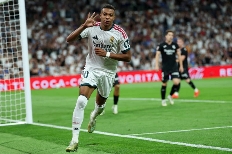 Mbappé Hits Hat-Trick as Real Madrid Thrash Real Sociedad 4-1