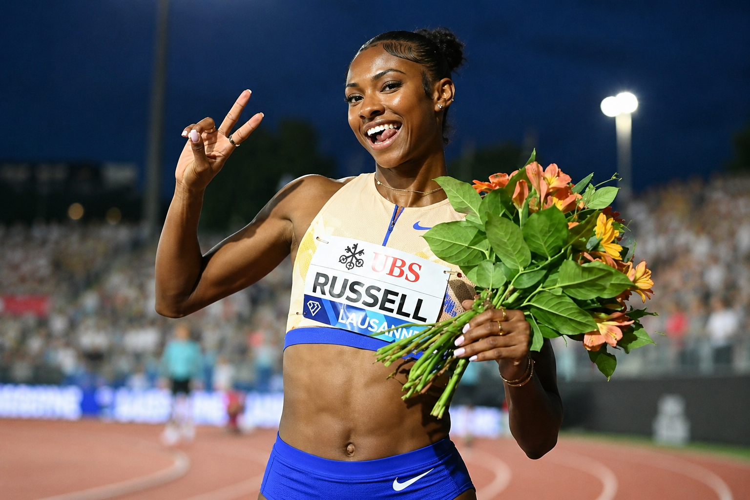 America’s Russell Breaks Amusan’s World Record