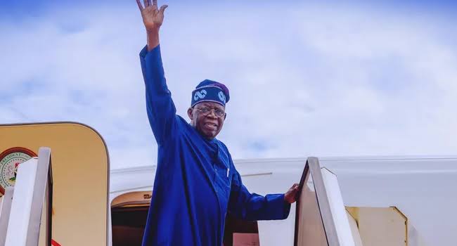 Tinubu Departs For Three-Week Vacation In Europe