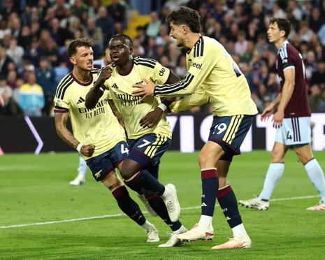 EPL: Saka Fires Arsenal To Victory Over Villa As Arteta Marks 250th Game