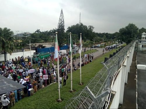 Police Deny Teargassing Lagos Pensioners, Say Viral Image Is AI-Generated