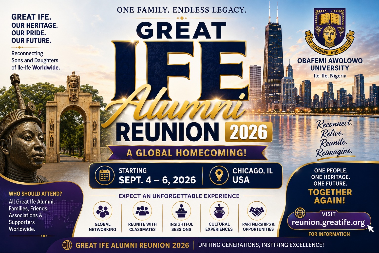 All Roads Lead to Chicago as Great Ife 13th International Reunion Opens Friday