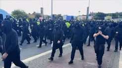 UK Anti-Migrant Protesters Block Roads After Boat Crossing
