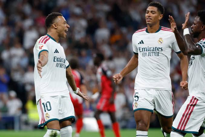 Mbappe Scores Brace as Real Madrid Sink Rayo 4-1