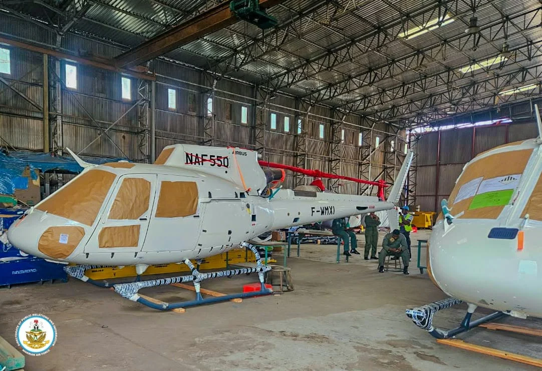 NAF Takes Delivery of Five New Helicopters to Boost Anti-Terror Operations
