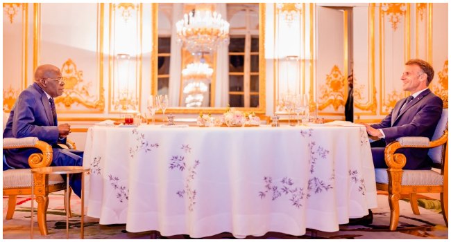 Macron Hosts Tinubu to Private Dinner in Paris, Reaffirms Nigeria-France Ties