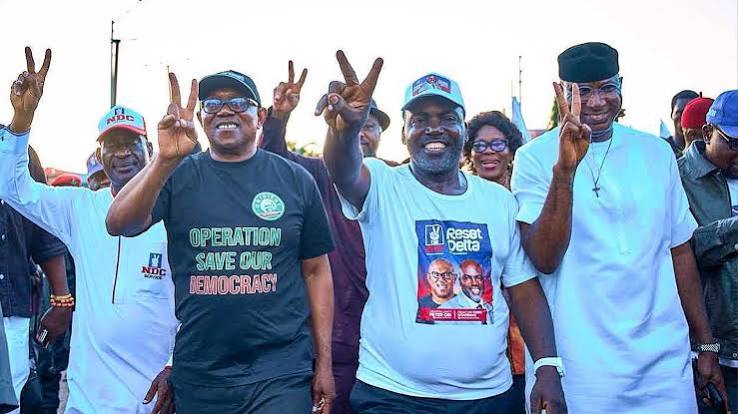 Iyovwaye Opens Delta Campaign HQ As Obi, Omo-Agege Rally NDC Support