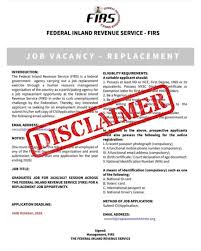 NRS Warns Nigerians Over Fake FIRS Job Vacancy Advert