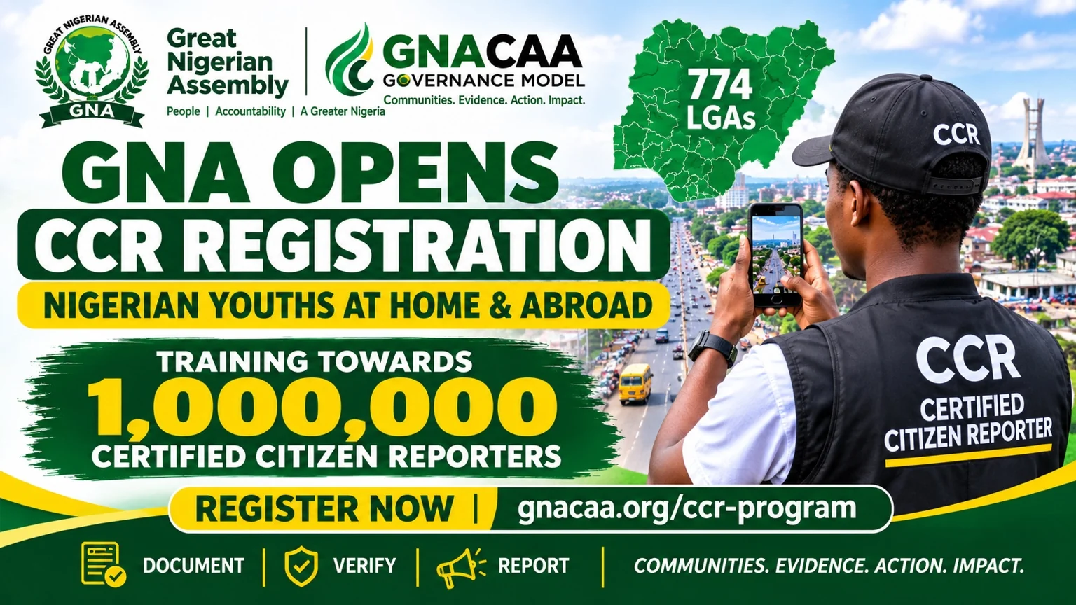 GNA Opens Certified Citizen Reporter Registration to Nigerian Youths at Home,  Abroad