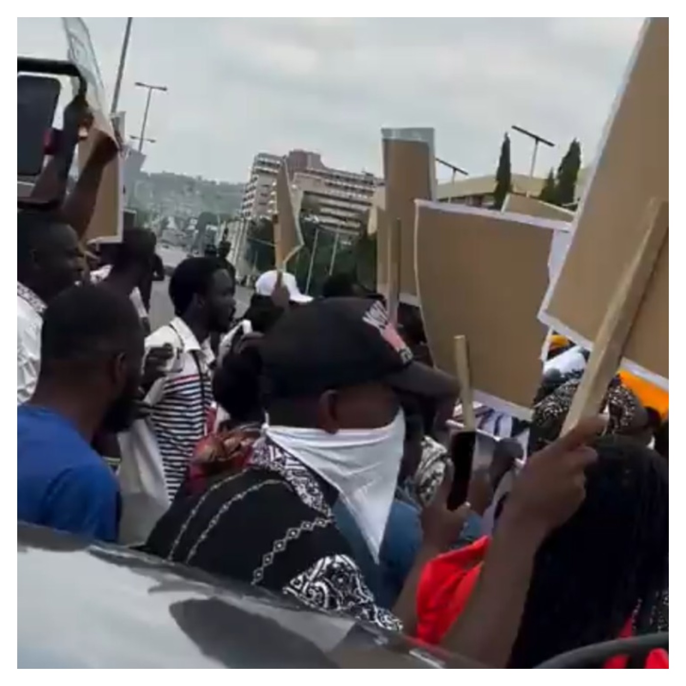 Oyo Abduction: ‘Tinubu Must Go’ — Angry Protesters Storm Abuja Streets